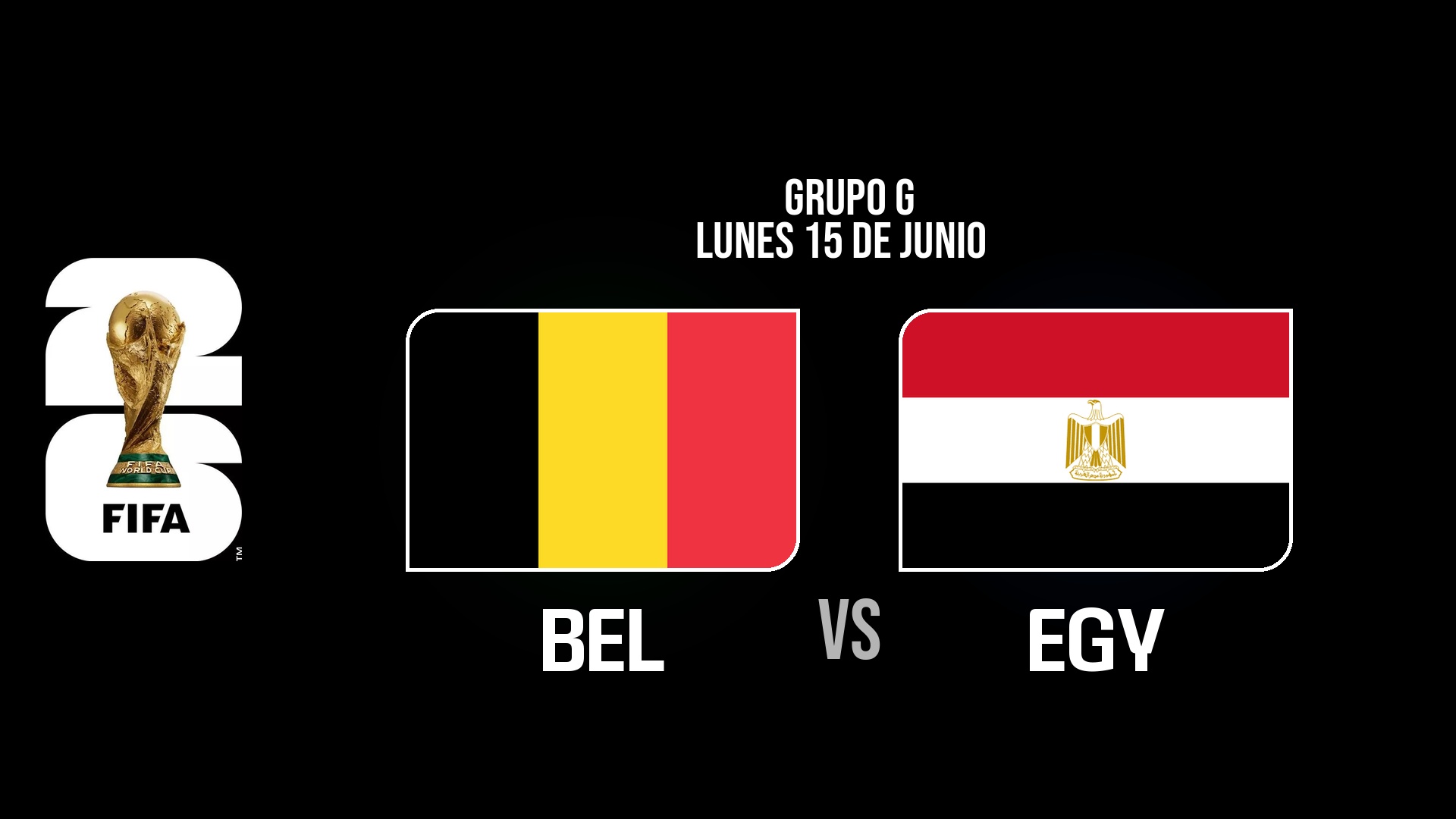 Bélgica vs Egipto