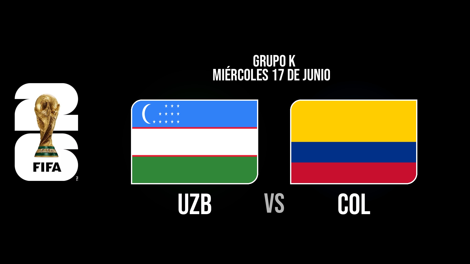 Uzbekistán vs Colombia