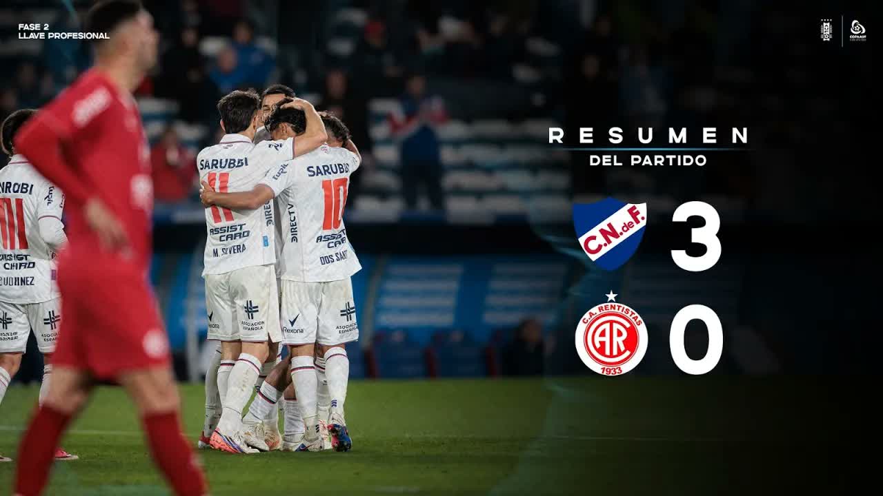 Nacional 3 vs 0 Rentistas