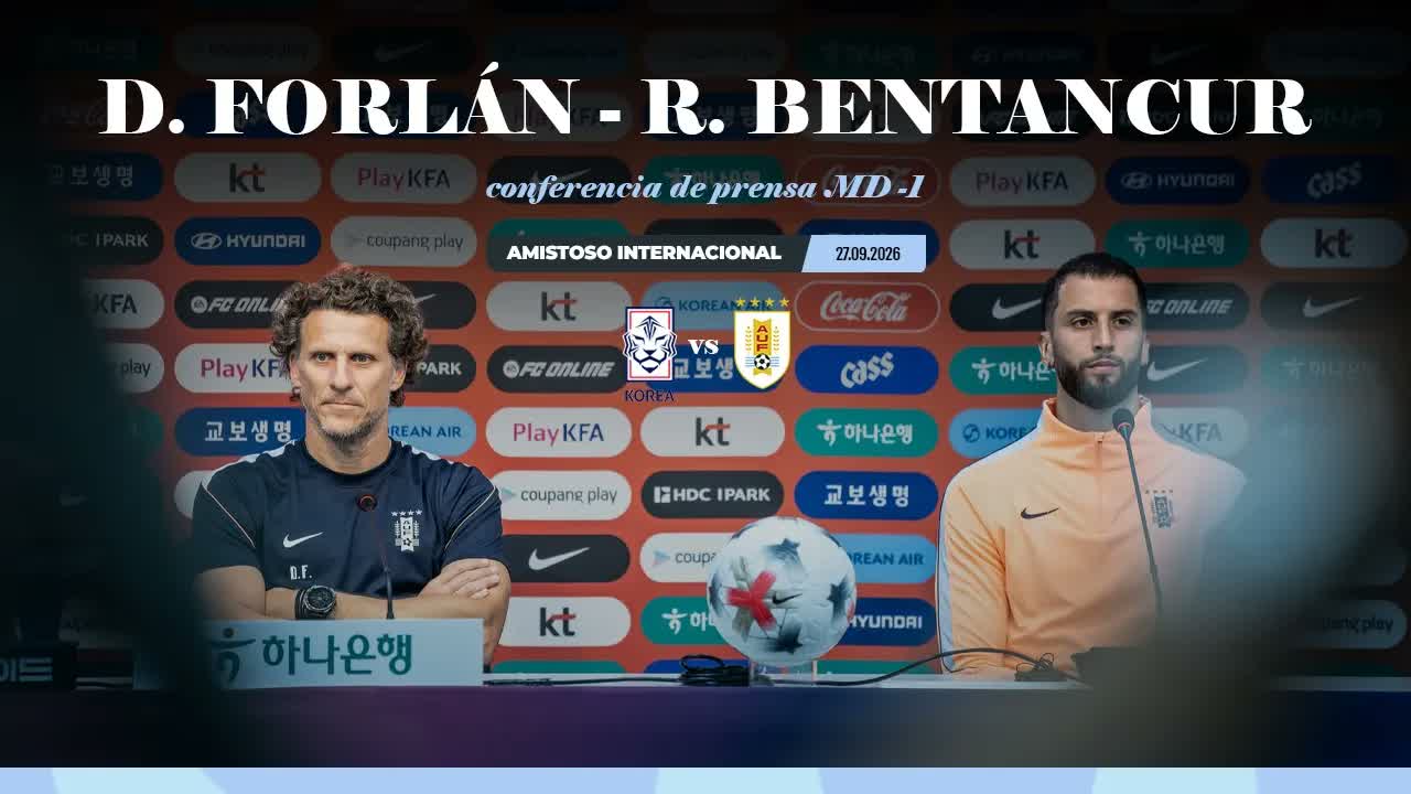 Conferencia de prensa ｜ Diego Forlán y Rodrigo Bentancur