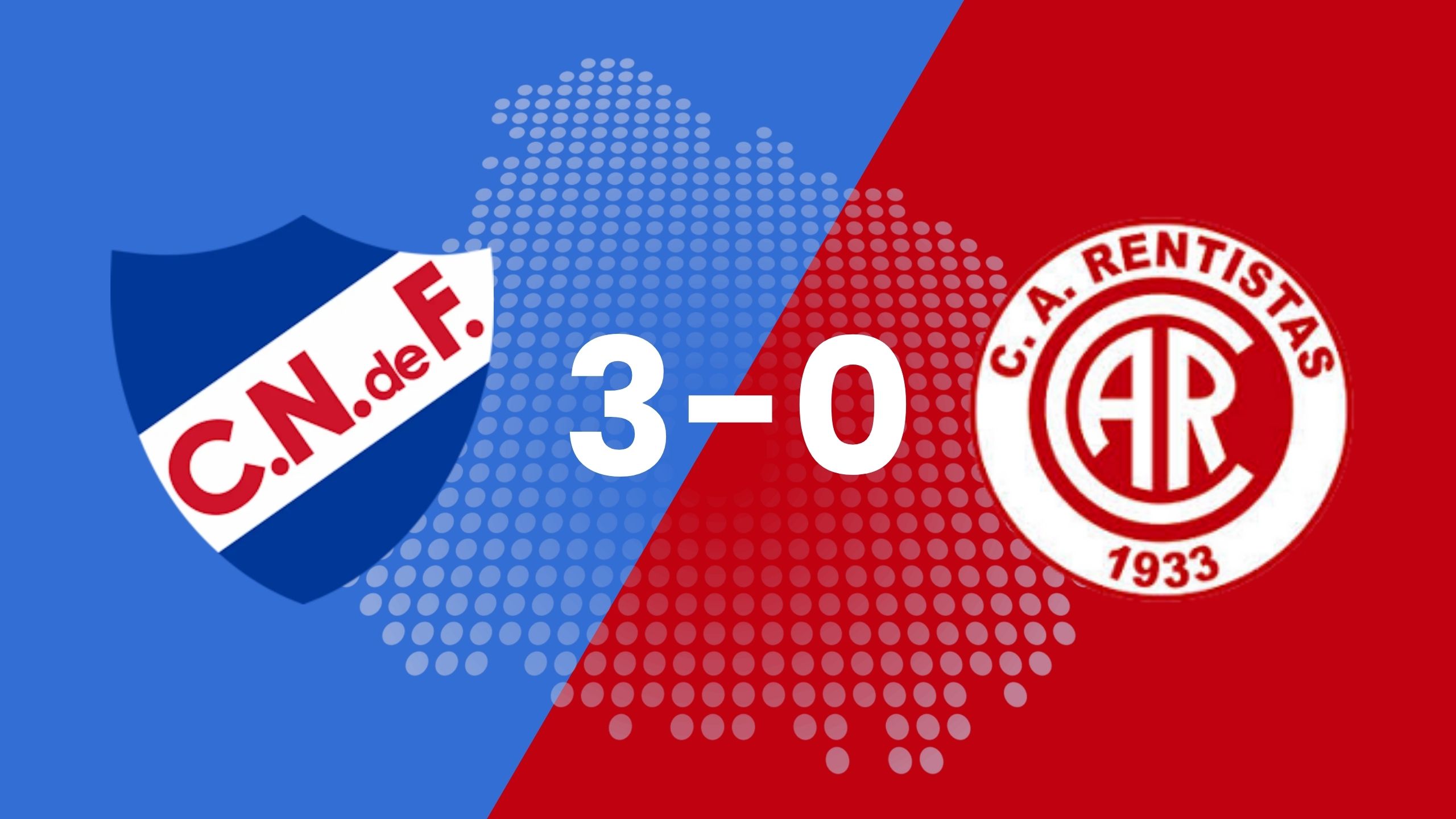 Nacional 3 vs 0 Rentistas