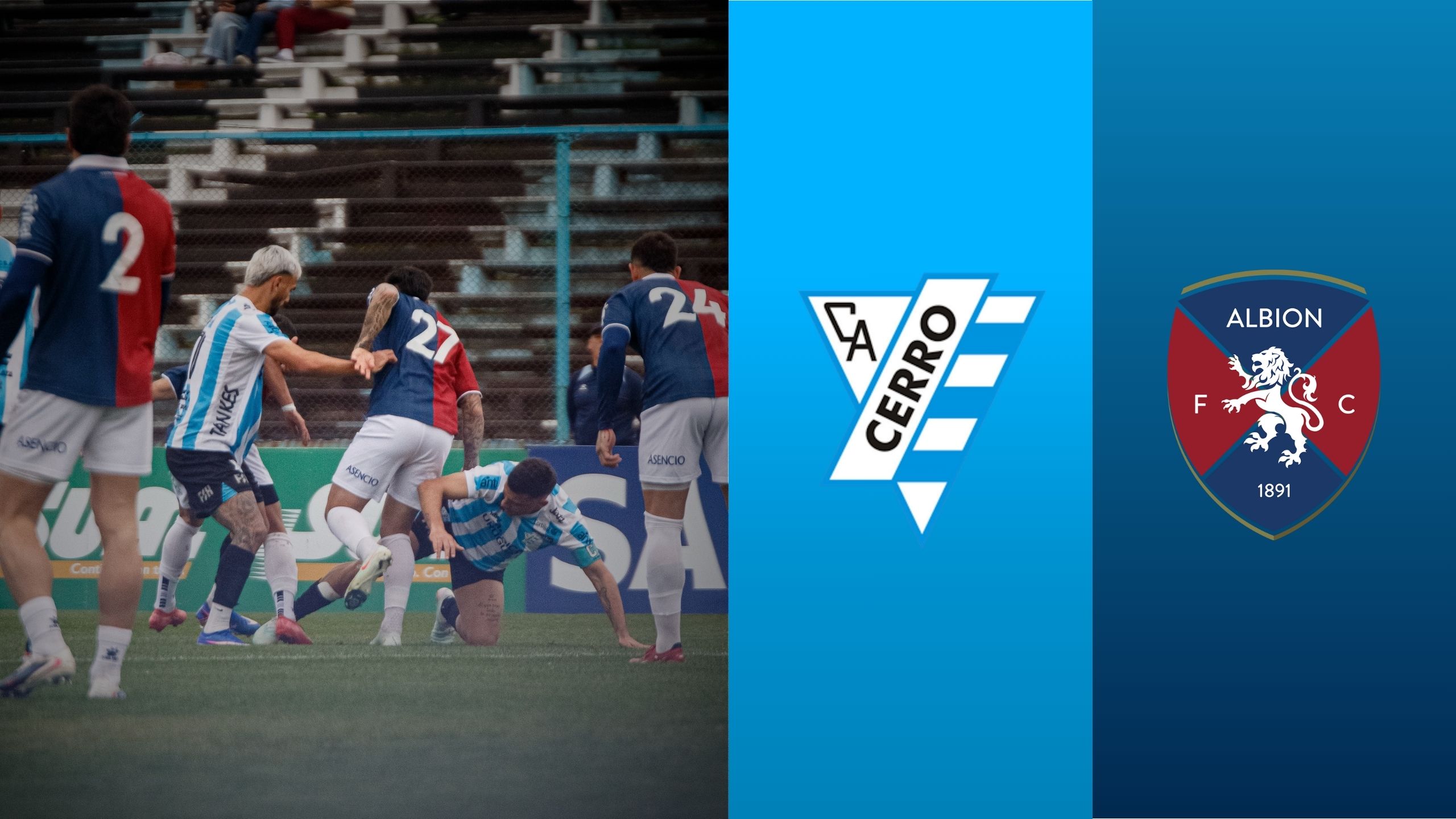Cerro 2 vs 1 Albion